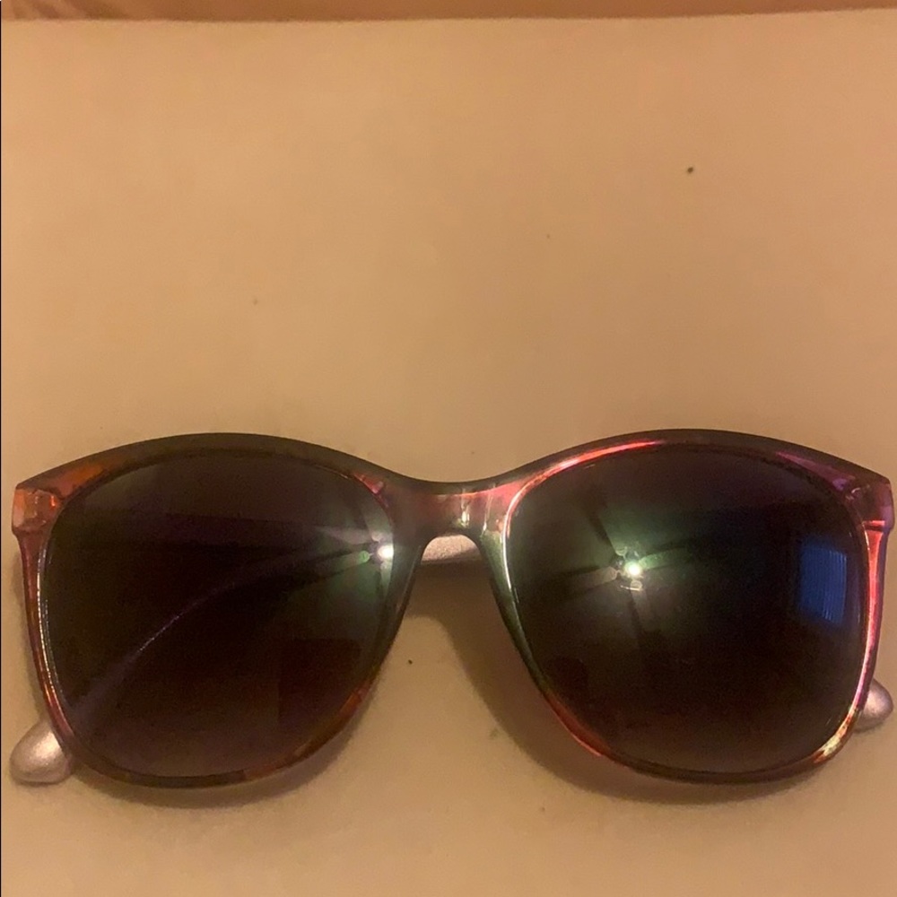 Purple and pink floral sunglasses